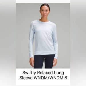 lululemon athletica Swiftly Relaxed Long Sleeve in Light Blue